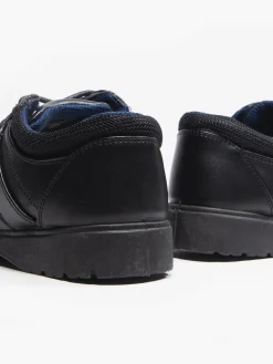 Teen Boys Black Chunky Lace Up Shoes