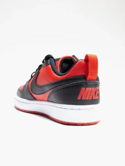 Teen Boys Nike Red/Black Court Borough Low Recraft Trainers