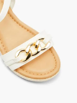 Teen Girl Chain Detail Wedge Sandal