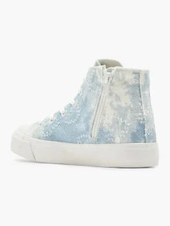 Teen Girl Distressed Denim Hi Top