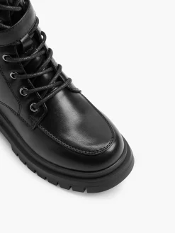 Teen Girl Lace Up Apron Boot