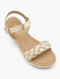 Teen Girl Plait Front Wedge Sandal