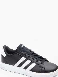 Teen Grand Court 2.0 K Lace-up Black/White Trainer