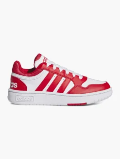 Teen Hoops 3.0 White/Red Trainers