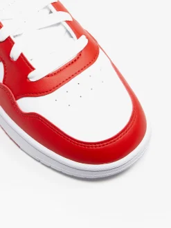 Teen Hoops 3.0 White/Red Trainers