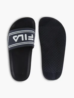 Teens Navy Blue Fila Sliders
