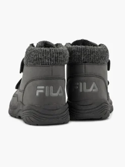 Toddler Boy Black Fila Double Strap Ankle Boots