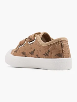 Toddler Boy Twin Strap Dino Canvas Shoe