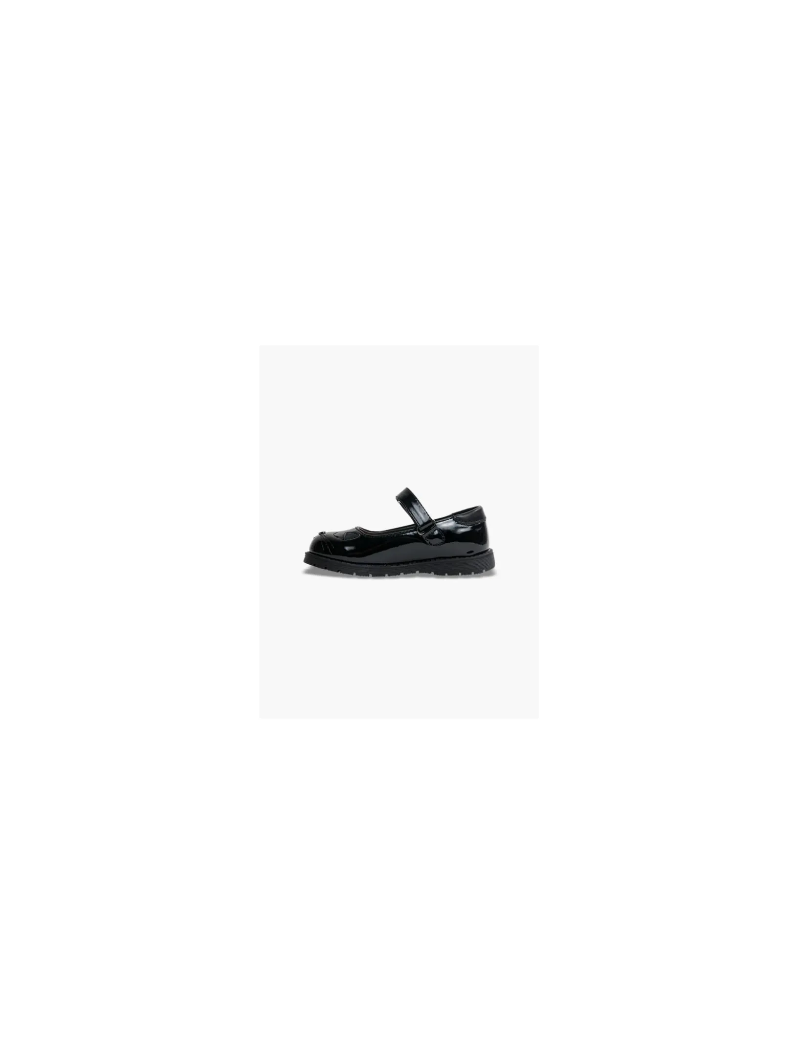Toddler Girl Black Cute Cat Face School Shoes