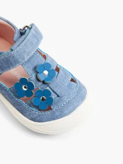 Toddler Girl Denim Cut Out Shoe