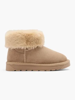 Toddler Girl Faux Fur Collar Slip On Boot
