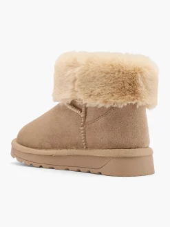 Toddler Girl Faux Fur Collar Slip On Boot