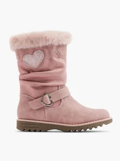 Toddler Girl Glitter Heart Long Boot