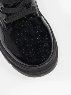 Toddler Girl Glitter Patent Ankle Boot