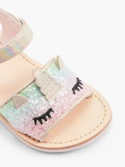 Toddler Girl Glitter Unicorn Sandal