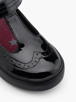 Toddler Girl Patent Brogue Detail School Shoe