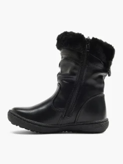 Toddler Girls Fur Trim Boots with Glitter Bow