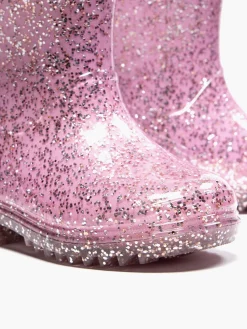 Toddler Girls Pink Glitter Wellies