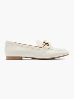White Chain Detail Loafer