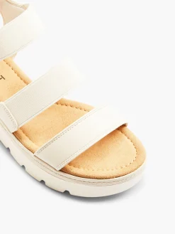 White Multi Strapped Chunky Sandal
