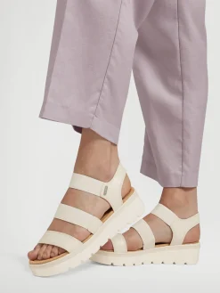 White Multi Strapped Chunky Sandal