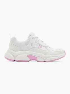 White/Pink Runner Trainers