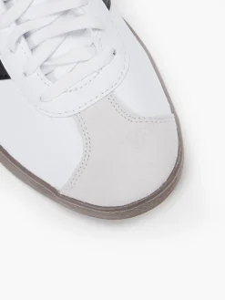 Womens Adidas White/Black/Brown VL Court Base Trainers