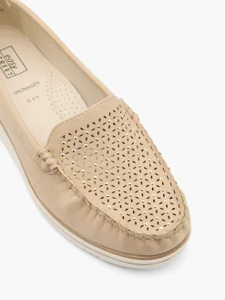 Women's Beige Wedge Comfort Shoe