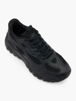 Women's Black Chunky Trainer
