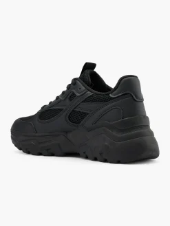 Women's Black Chunky Trainer