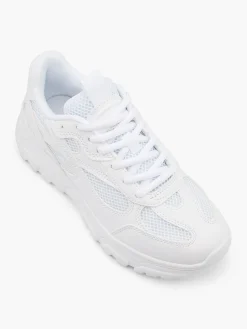 Women's White Chunky Trainer