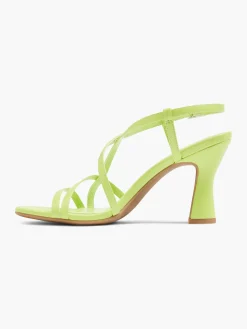 Yellow Heeled Sandal